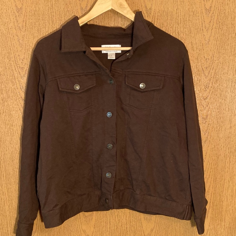 Cute CJ Banks size “x” Brown Blazer